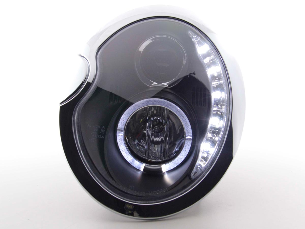 Scheinwerfer Set Daylight LED Tagfahrlicht Opel Astra G 98-03 chrom Scheinwerfer Set Daylight LED Tagfahrlicht Opel Astra G 98-03 chrom